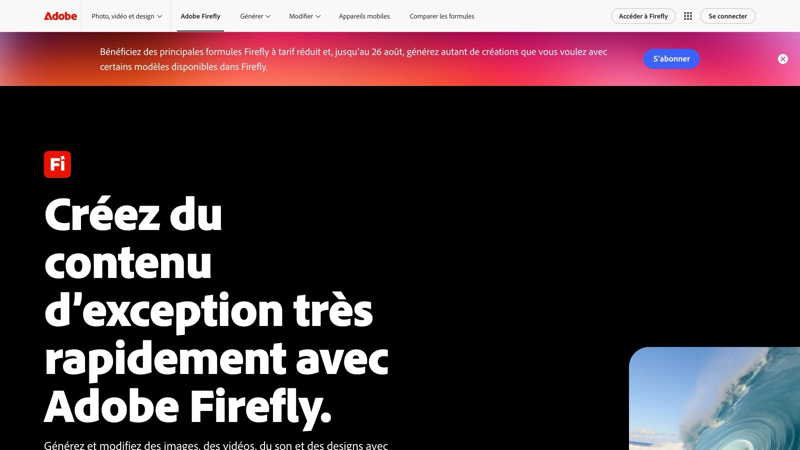 Aperçu de l'interface