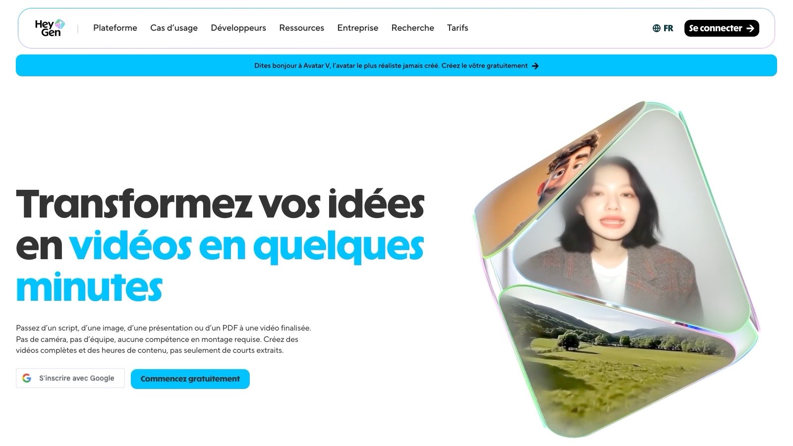 Aperçu de l'interface