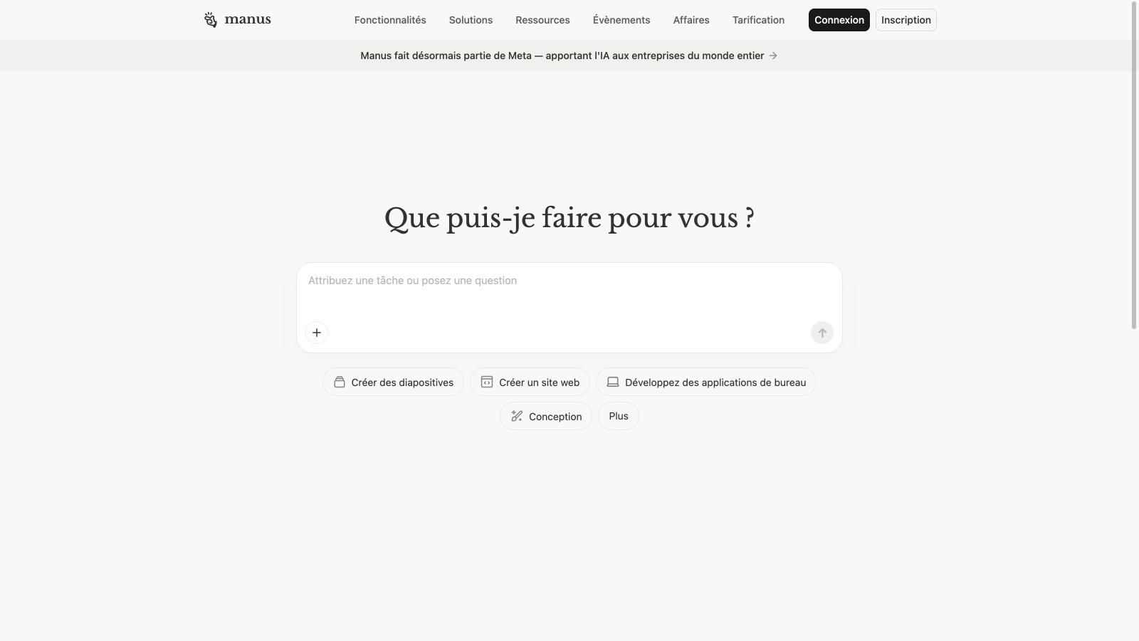Aperçu de l'interface