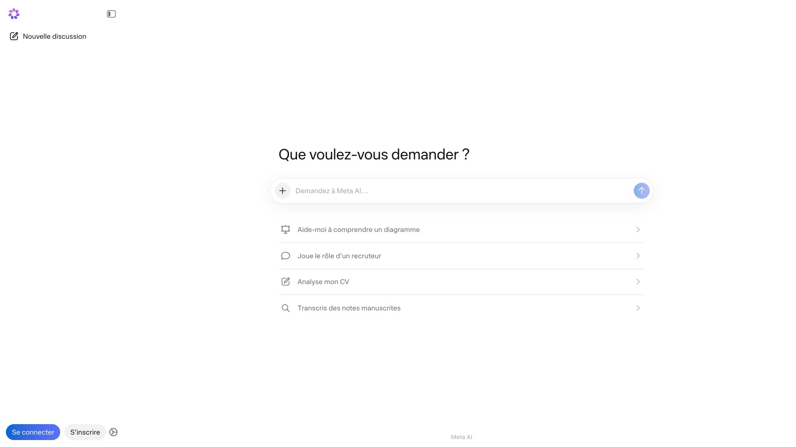 Aperçu de l'interface