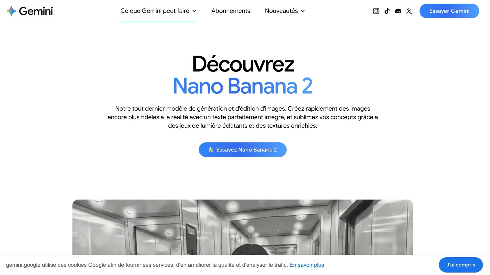 Aperçu de l'interface
