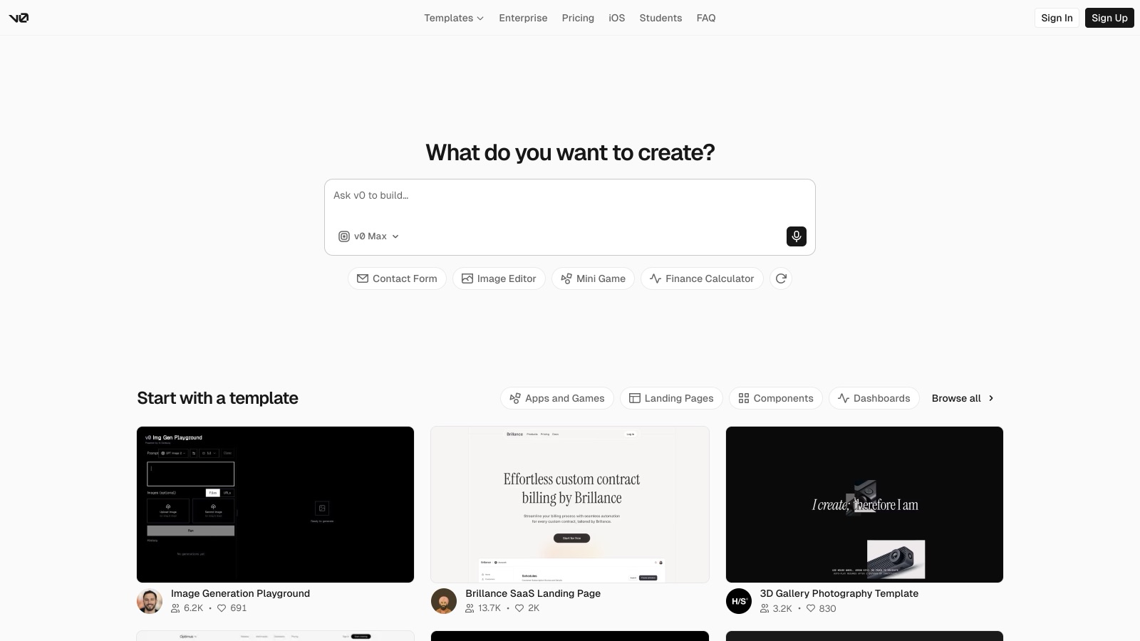 Aperçu de l'interface